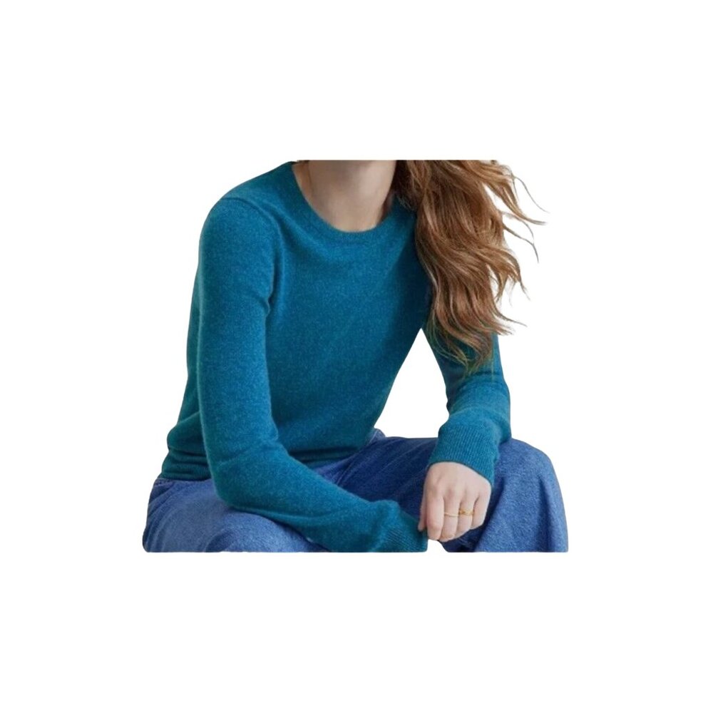 Charter Club Luxury 100% Cashmere Crewneck Sweater – Blue Teal – Size S